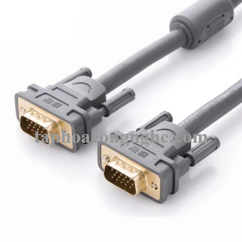 Ugreen 11649 3M màu Xám Cáp tín hiệu VGA 3 + 9 hỗ trợ phân giải 1080P VG104 30011649